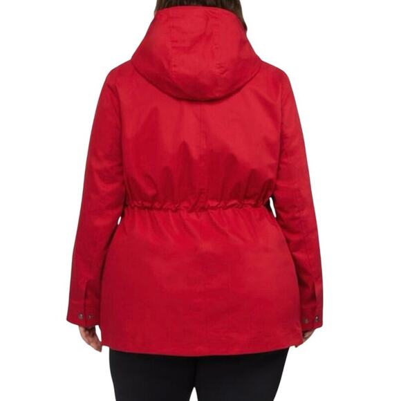 HUNTER Women's Red Adela Classic Waterproof Rain Jacket Plus Size XXL - Picture 2 of 14